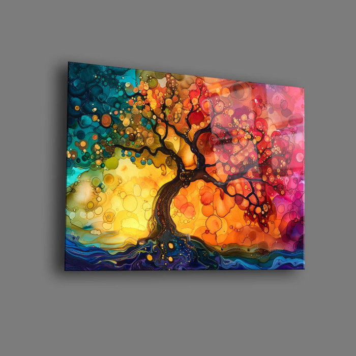 Wallity Camtbl-060 Pintura de Vidrio Templado Decorativo Multicolor 50 x 70 cm